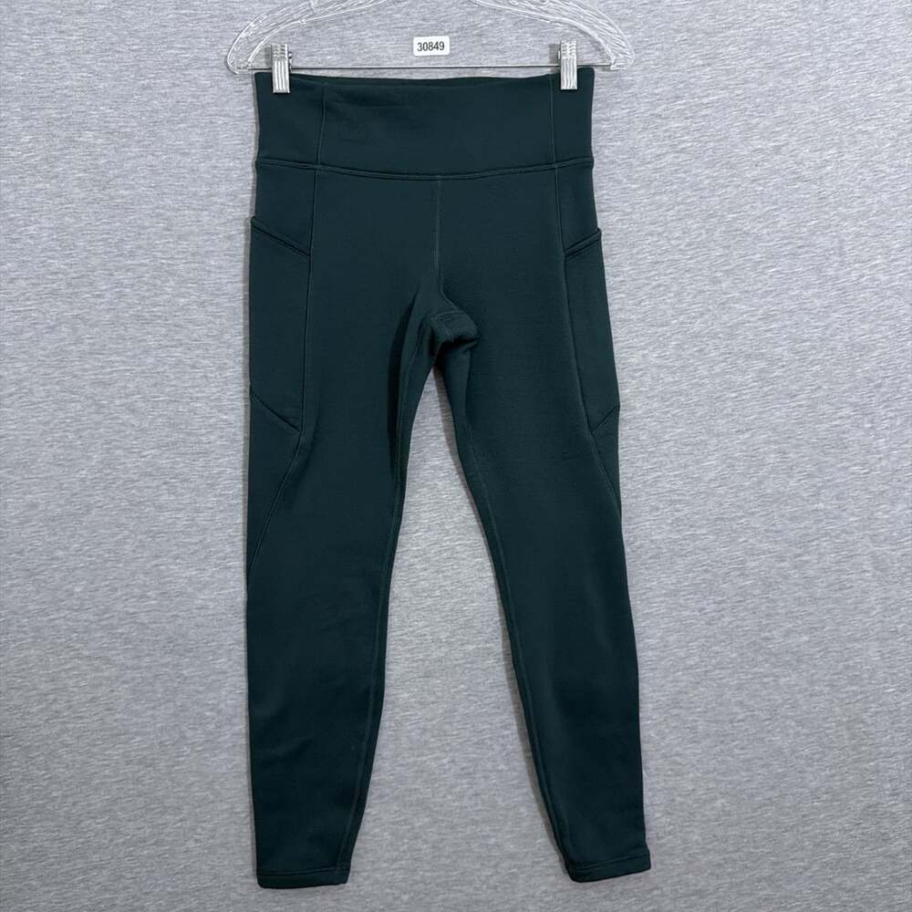 Athleta Women's Small Green Altitude Edge Stash Tight Polartec Pants
